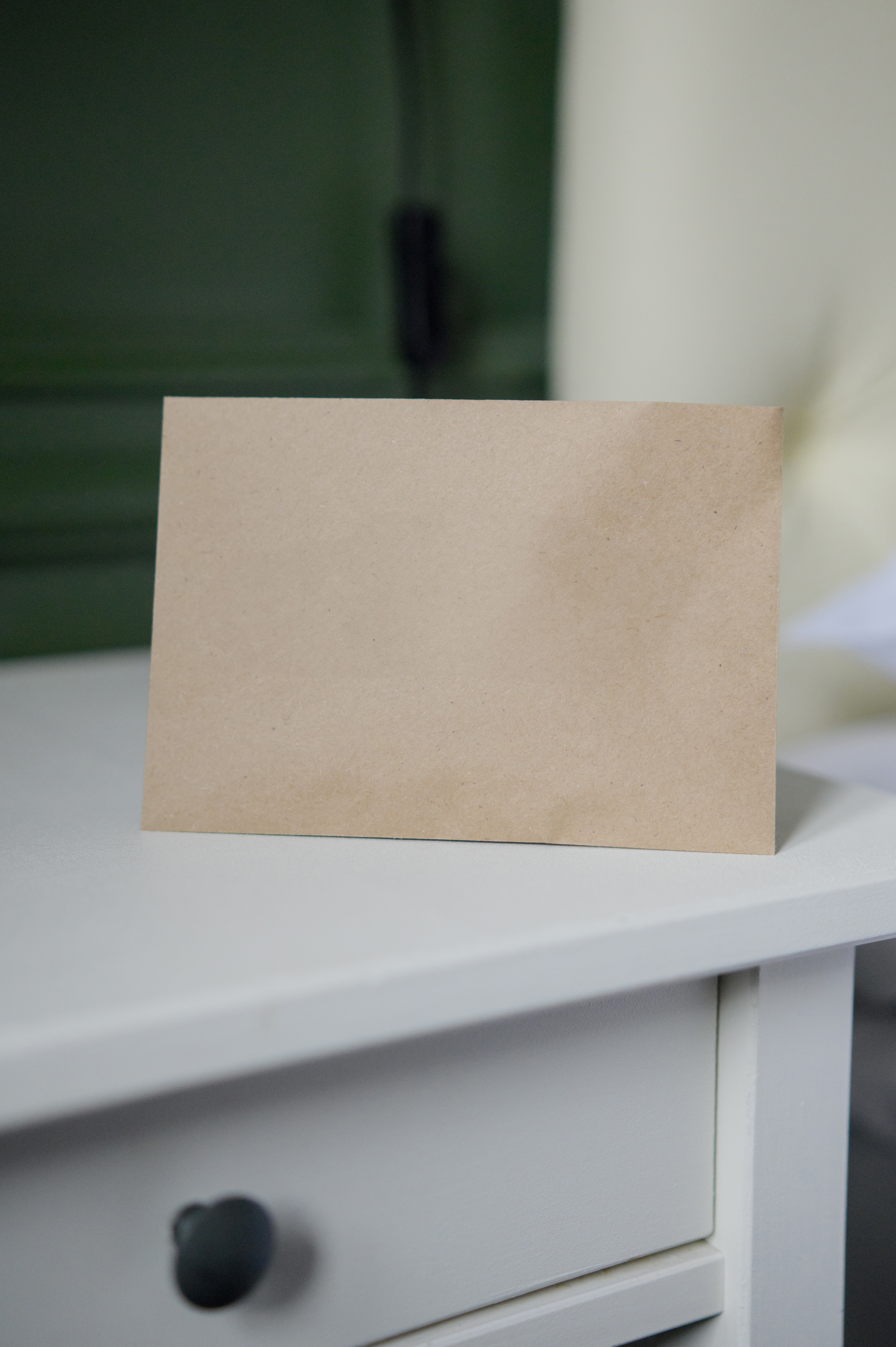 envelope on table